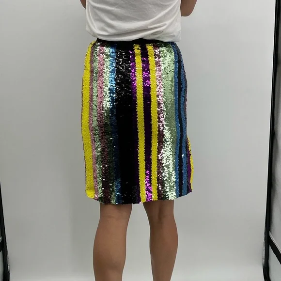 Unique stripy sequin skirt size XS-S